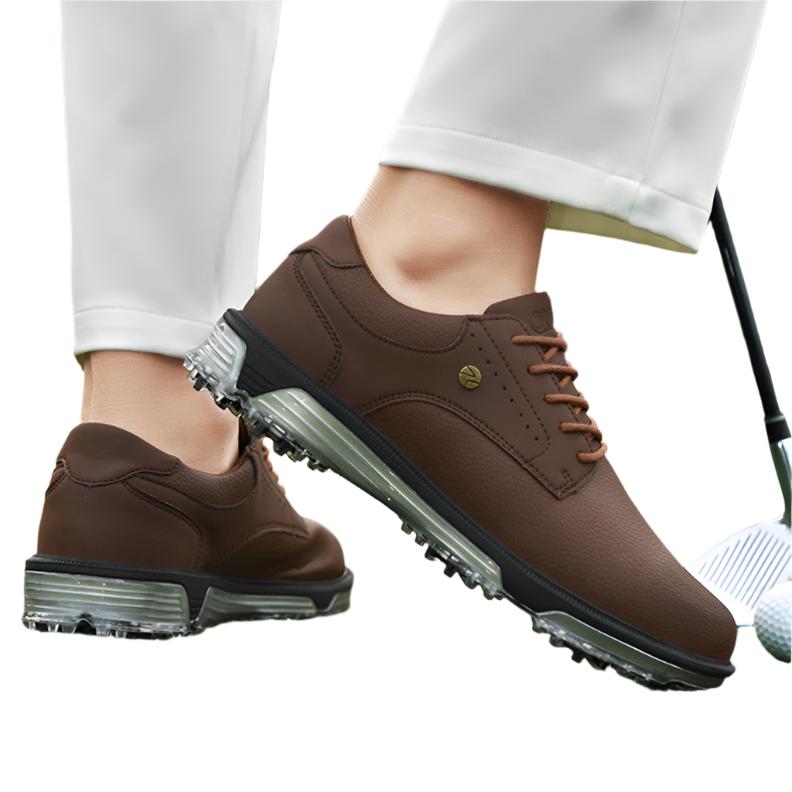 Edgar - Chaussures de golf à lacets pour hommes, avec semelle à relief, pour joueurs