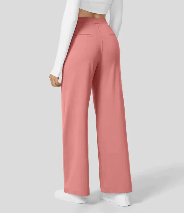 Celira - Pantalon stretch taille haute avec jambe droite