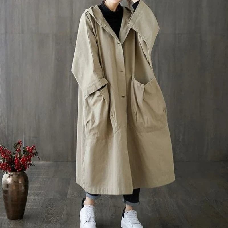 Sibilla - Trench oversized avec grandes poches latérales