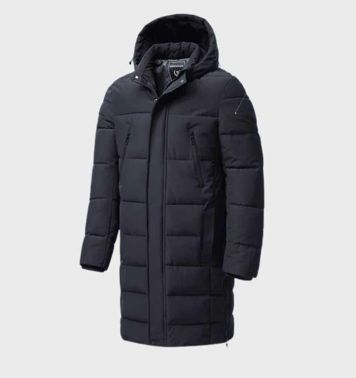 Ziven - Veste parka classique coupe-vent et imperméable avec capuche épaisse