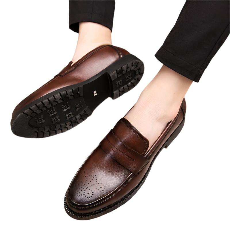 Erickson - Mocassins classiques en cuir pour hommes