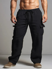 Michael - Pantalon en lin baggy pour hommes