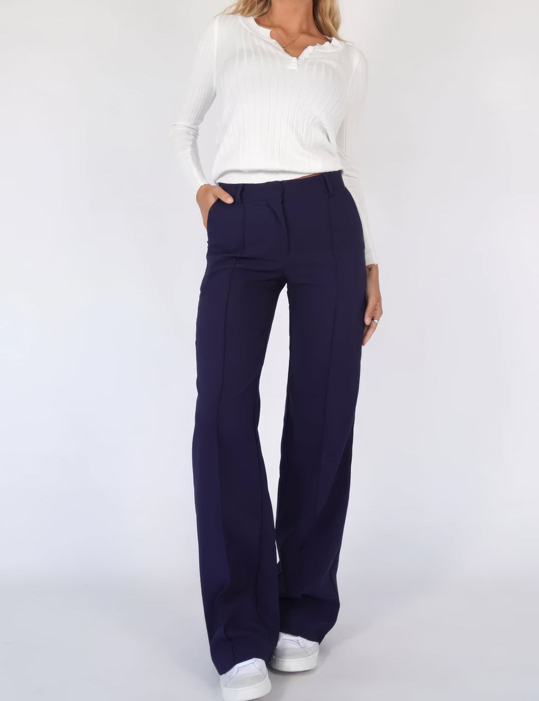 Eulalie - Pantalon business casual simple pour femmes