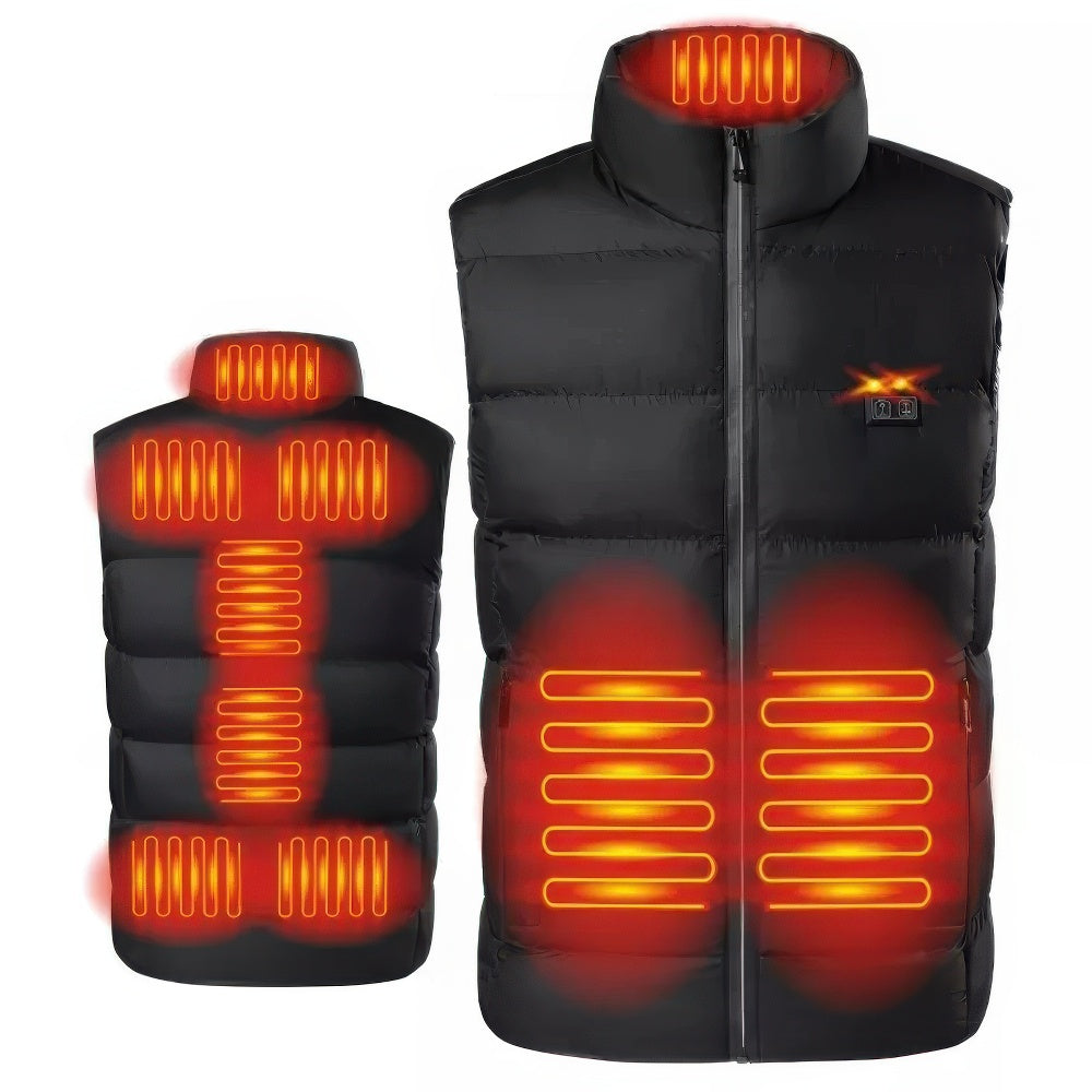 Cadell - Gilet thermo chauffant électrique pour homme avec connecteur USB