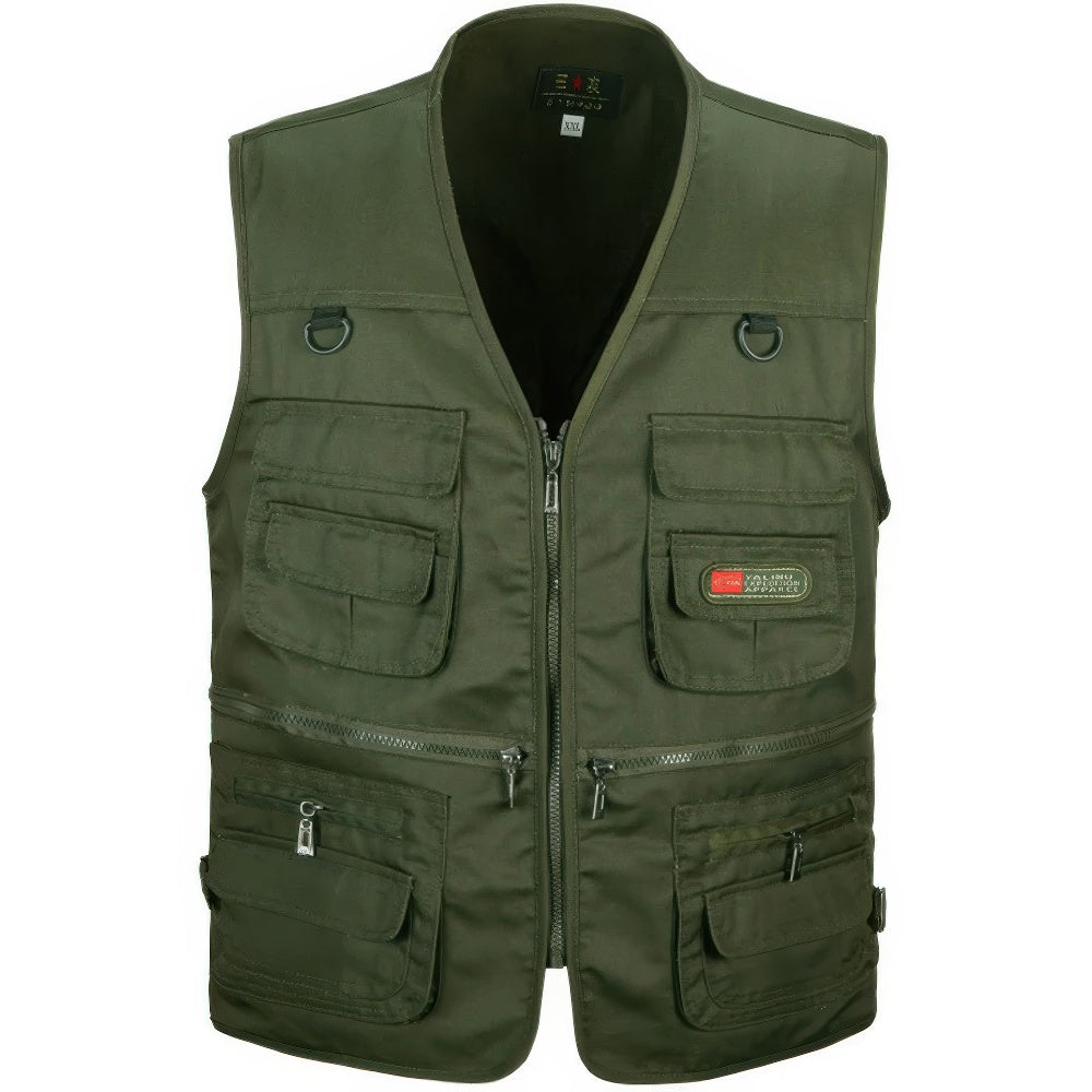 Brigham - Gilet de randonnée tactique avec poches multiples pour hommes