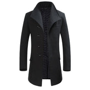 Quinlan - Manteau long en laine pour hommes