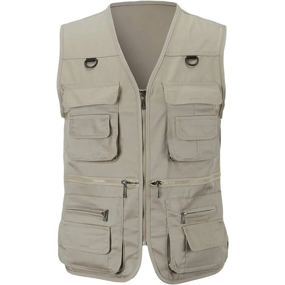 Brigham - Gilet de randonnée tactique avec poches multiples pour hommes