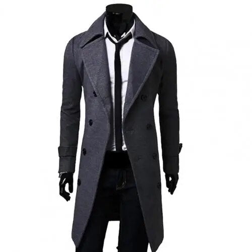 Henrik - Trench coat Veste coupe-vent avec double rangée de boutons