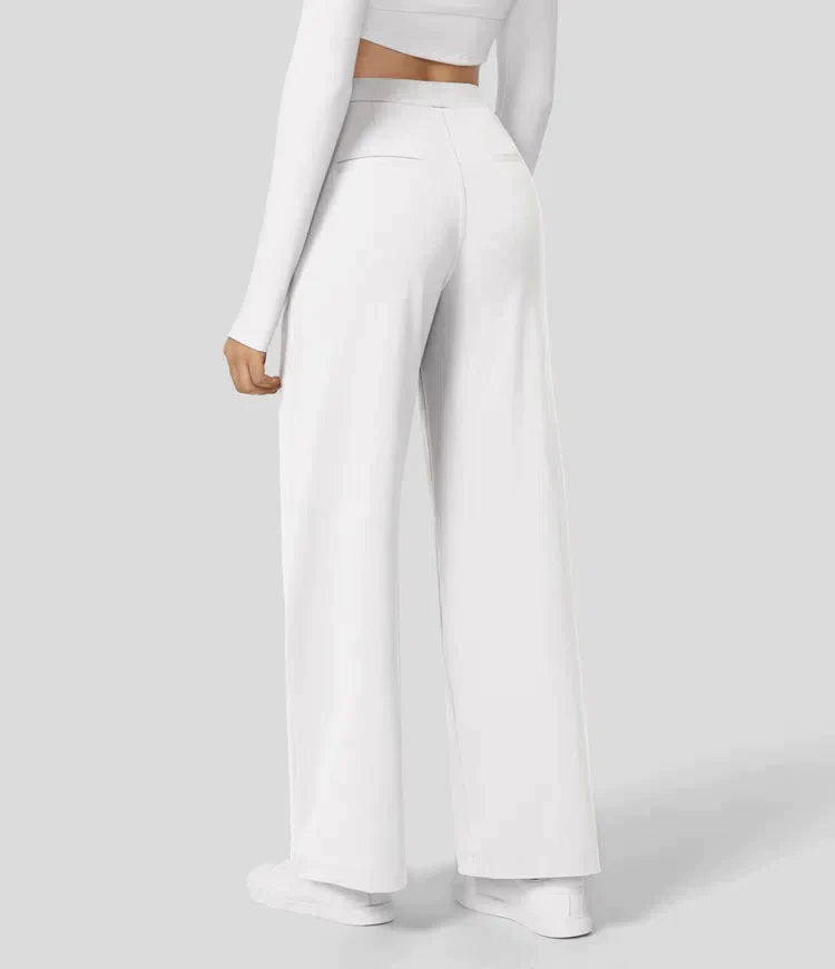 Celira - Pantalon stretch taille haute avec jambe droite