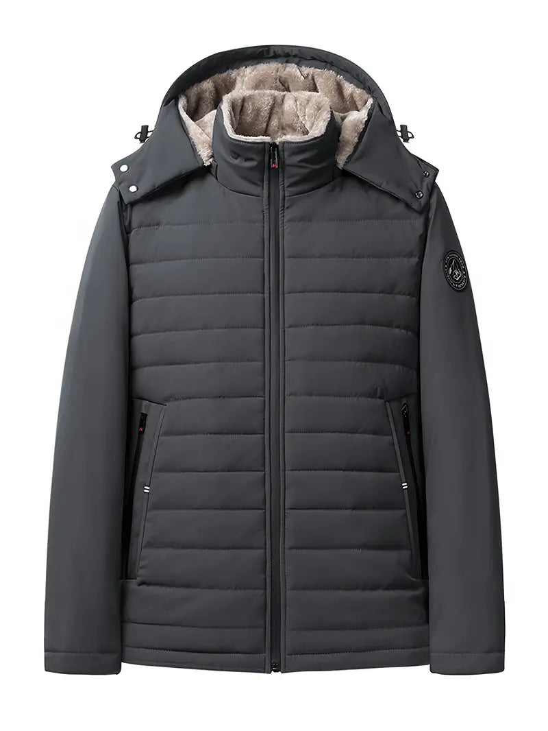 Travis - Manteau d'hiver stylé pour hommes - Veste rembourrée en polaire avec capuche