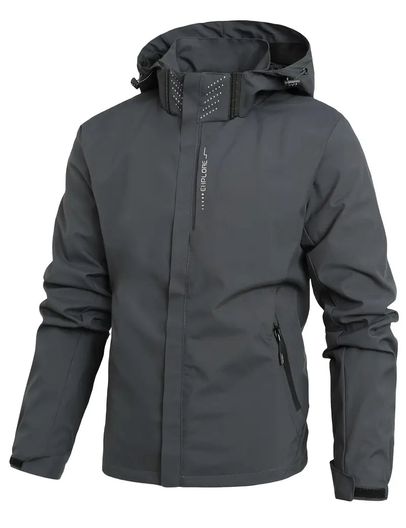 Benson - Veste imperméable légère pour homme avec capuche