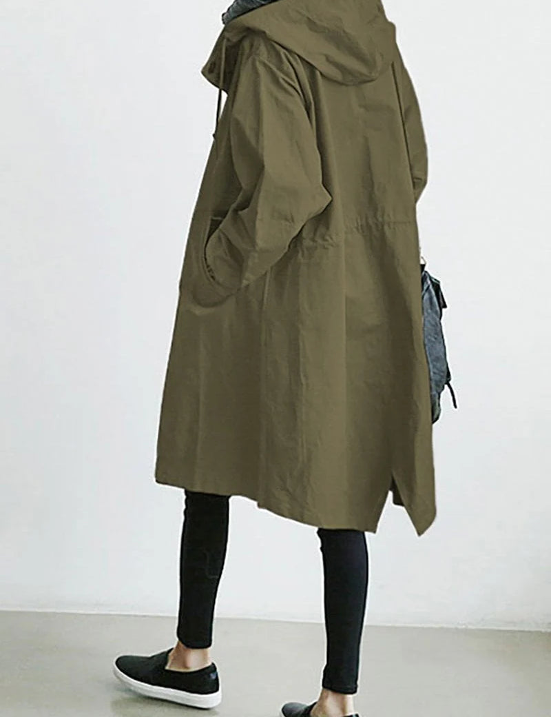 Dirane - Trench-coat imperméable à capuche