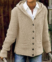 Isolde - Cardigan chaud avec bouton pour femme