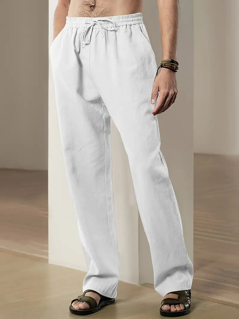 John - Pantalon en lin baggy pour hommes