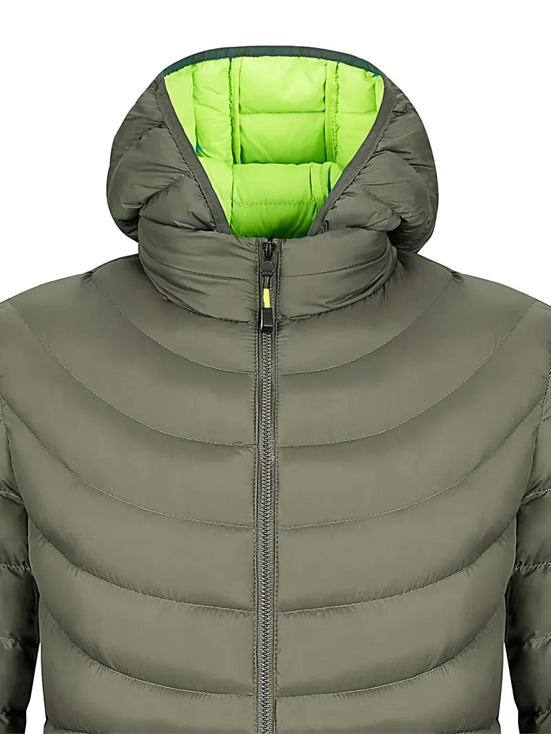 Wilbur - Veste matelassée pliable pour hommes avec col montant pour l'automne et l'hiver