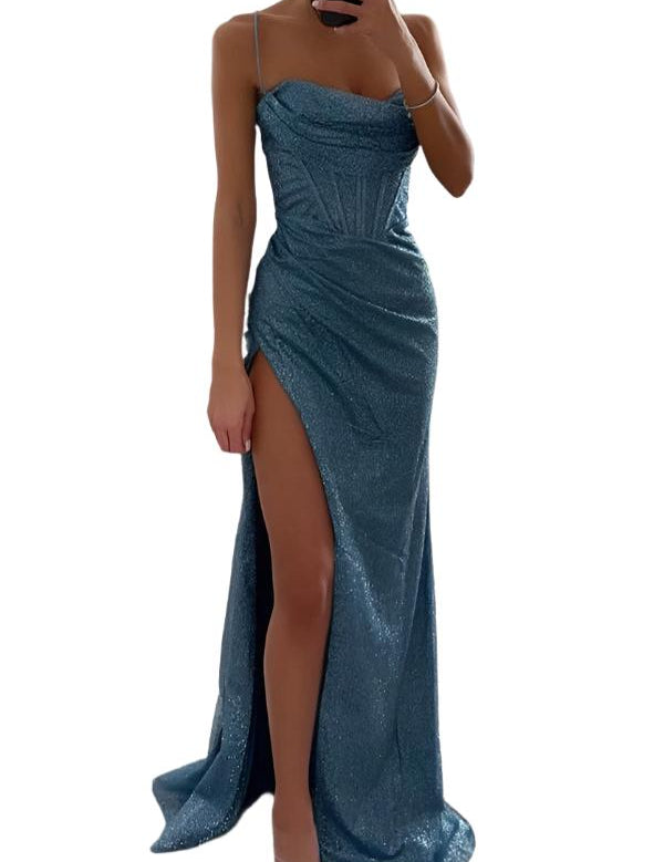 Elaiza - Robe longue en paillette pour dames