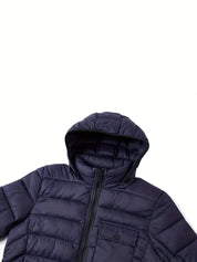 Harrison - Manteau d'hiver pour hommes - Puffer chaud avec capuche et col montant