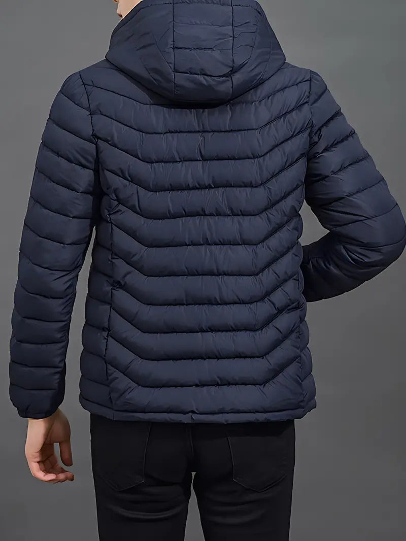 Isaac - Manteau d'hiver élégant pour hommes - Veste matelassée avec capuche et poches