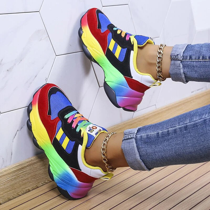 Ermina - Sneakers confort multicolores