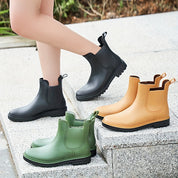 Malou - Bottes de pluie pour femmes antidérapantes, imperméables et élégantes