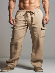 Michael - Pantalon en lin baggy pour hommes