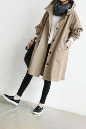 Dirane - Trench-coat imperméable à capuche