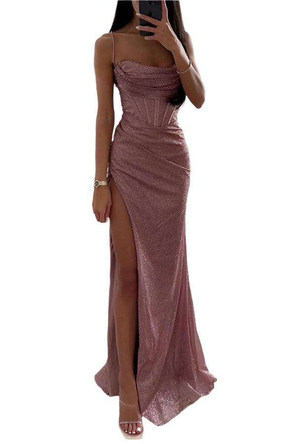 Elaiza - Robe longue en paillette pour dames