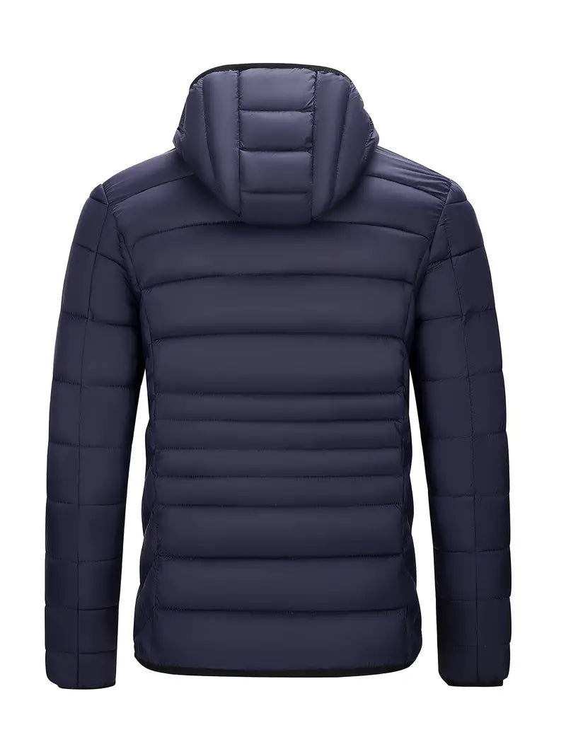 Harrison - Manteau d'hiver pour hommes - Puffer chaud avec capuche et col montant