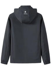 Olie - Deze softshell jas voor heren is ademend, waterafstotend en winddicht.