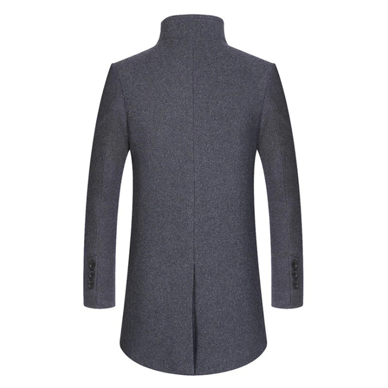 Quinlan - Manteau long en laine pour hommes