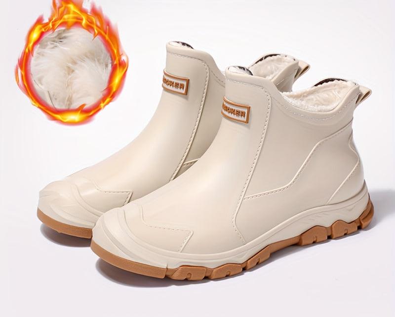 Marcus - Bottes de pluie pour hommes Chaussures d'extérieur isolées en PVC antidérapant