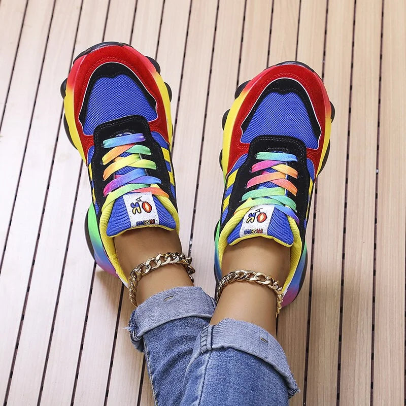 Ermina - Sneakers confort multicolores