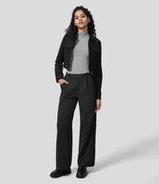 Celira - Pantalon stretch taille haute avec jambe droite