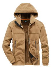 Denzel - Manteau d'hiver pour hommes - Manteau chaud à capuche et peluche double face