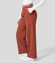 Celira - Pantalon stretch taille haute avec jambe droite