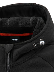 Denzel - Manteau d'hiver pour hommes - Manteau chaud à capuche et peluche double face