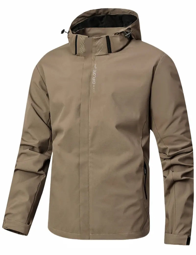 Benson - Veste imperméable légère pour homme avec capuche