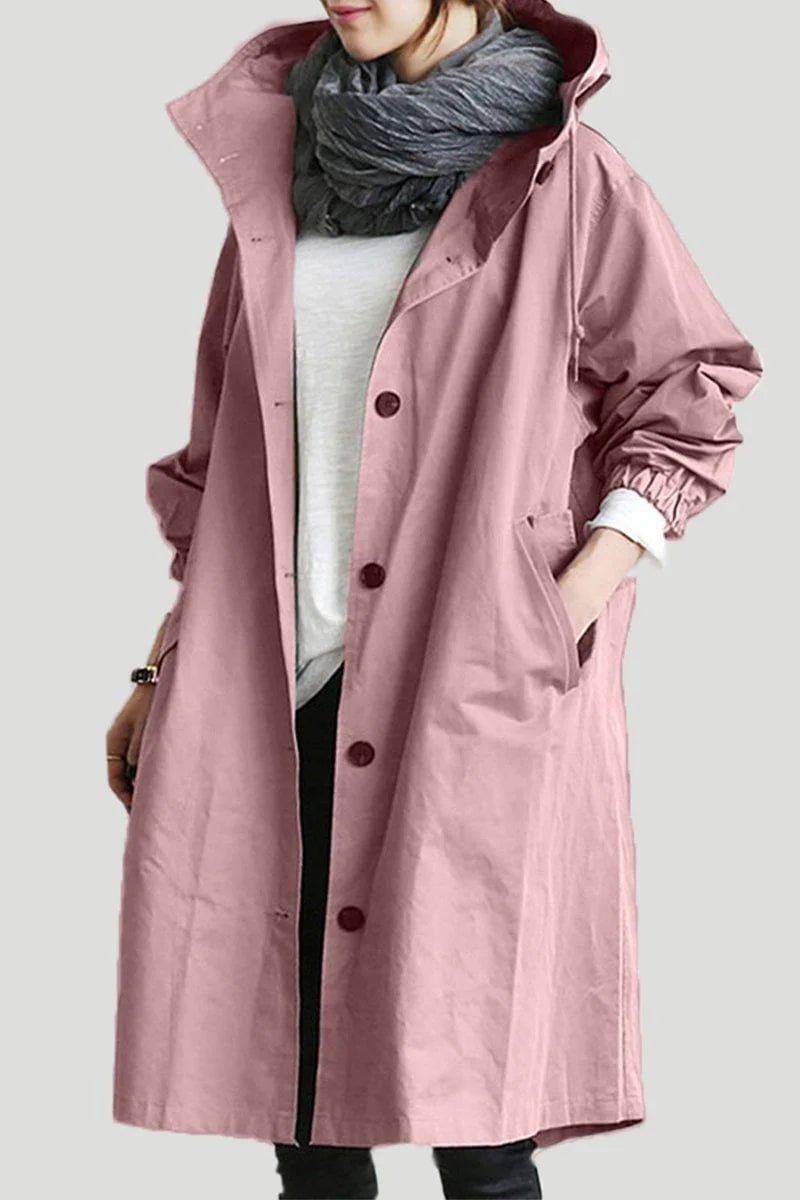 Dirane - Trench-coat imperméable à capuche