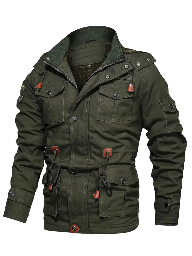 Ormand - Veste mi-longue douce pour homme en polaire résistante