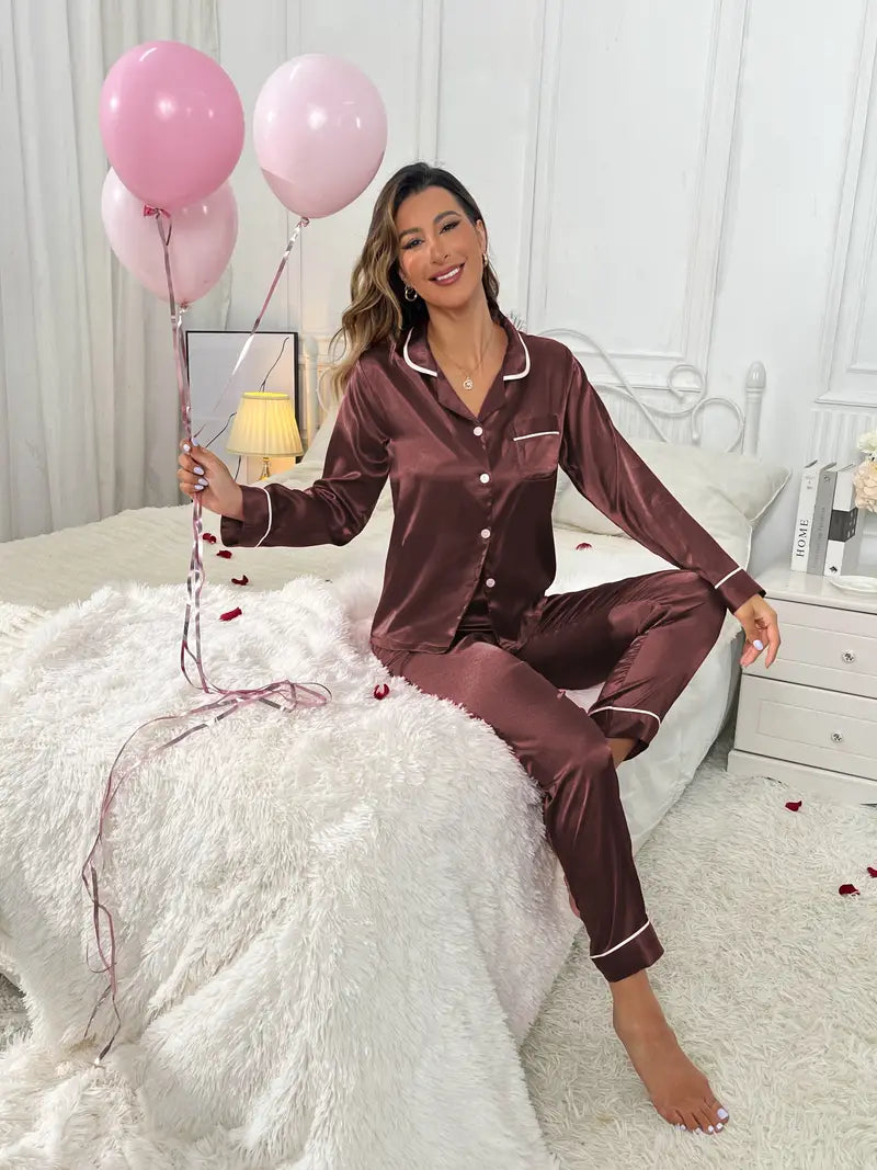 Velora - Pyjama en satin pour femmes