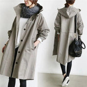 Dirane - Trench-coat imperméable à capuche