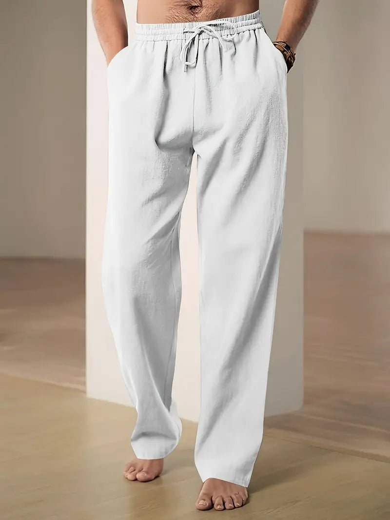 John - Pantalon en lin baggy pour hommes