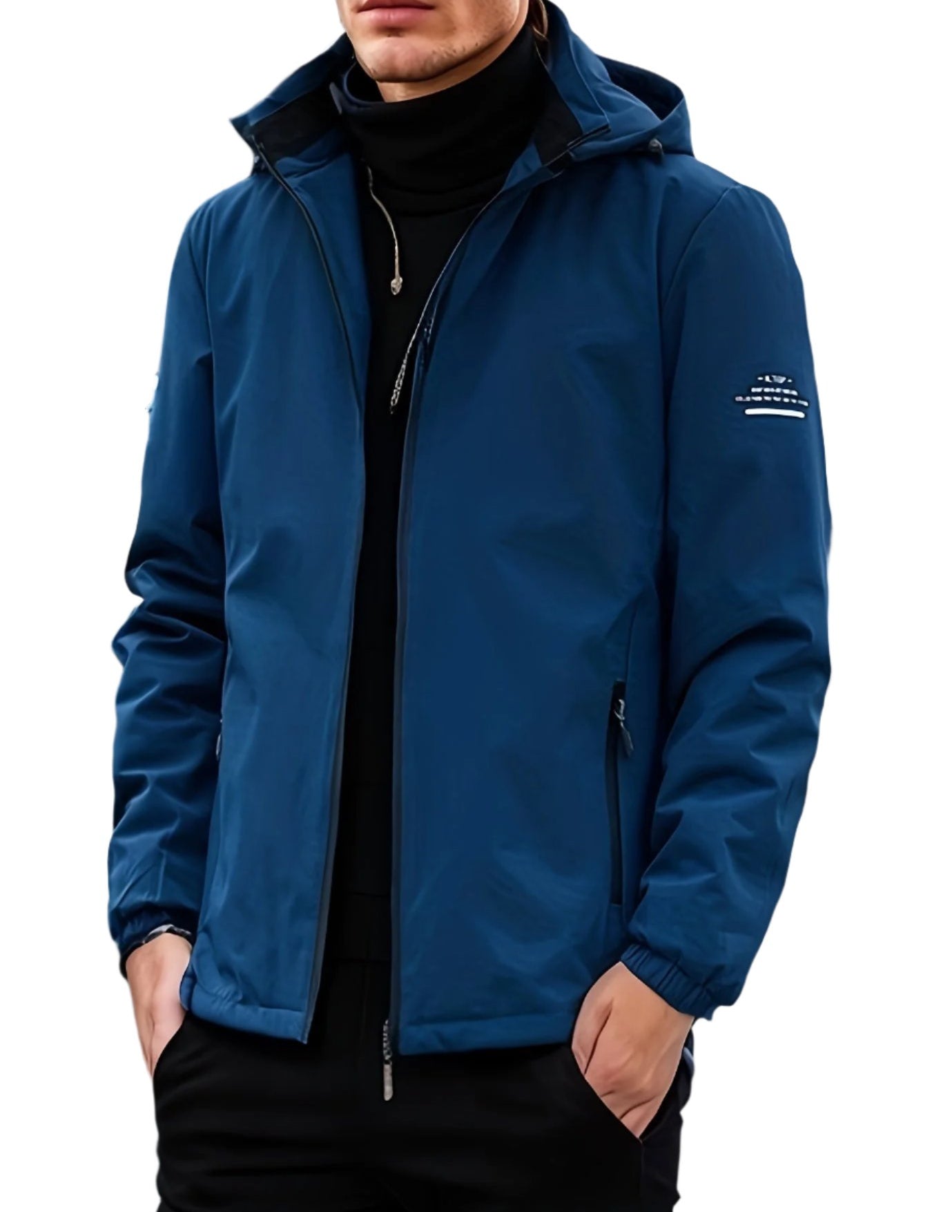 Olie - Deze softshell jas voor heren is ademend, waterafstotend en winddicht.