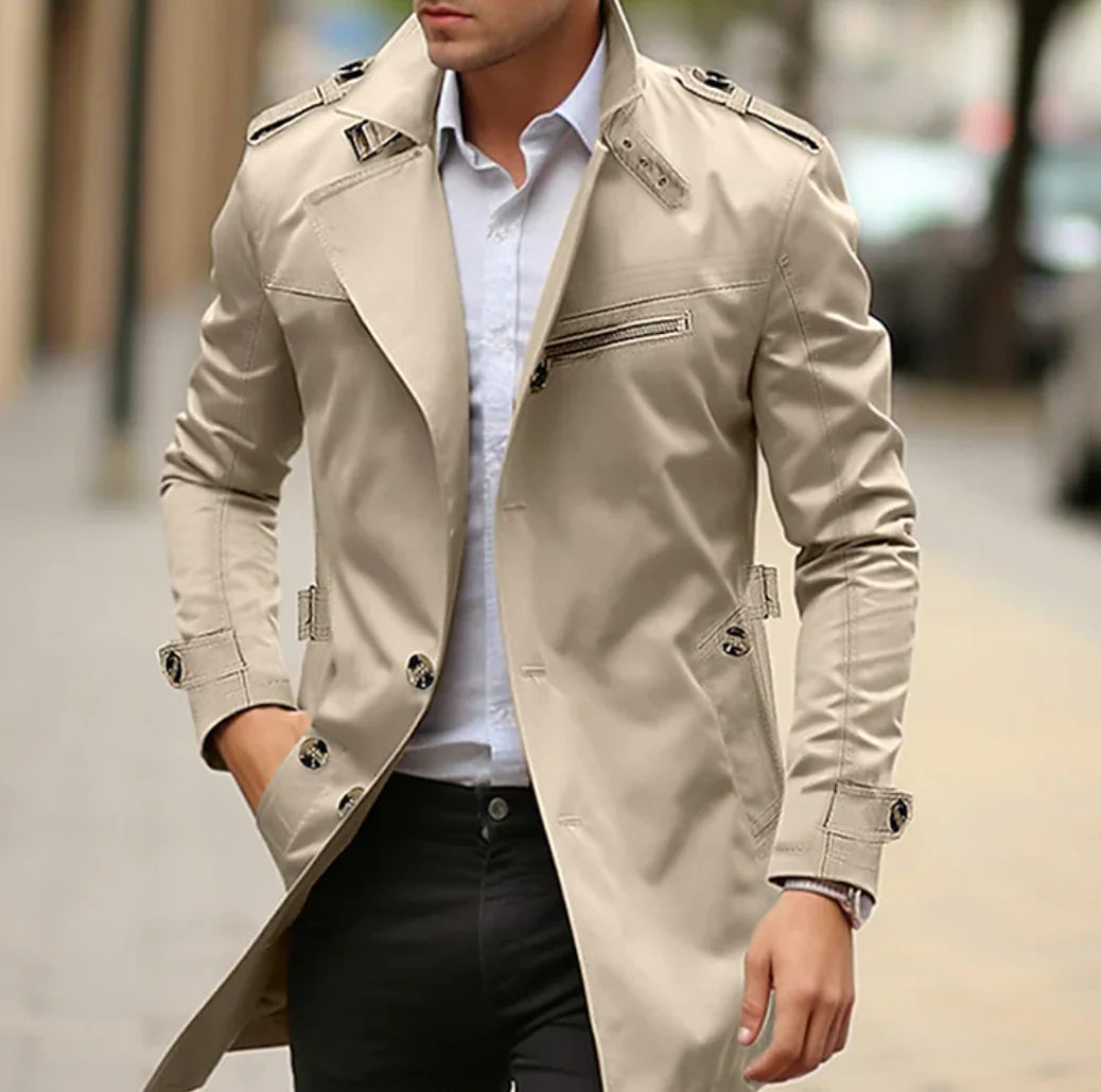 Neal - Élégant trench-coat de printemps pour hommes