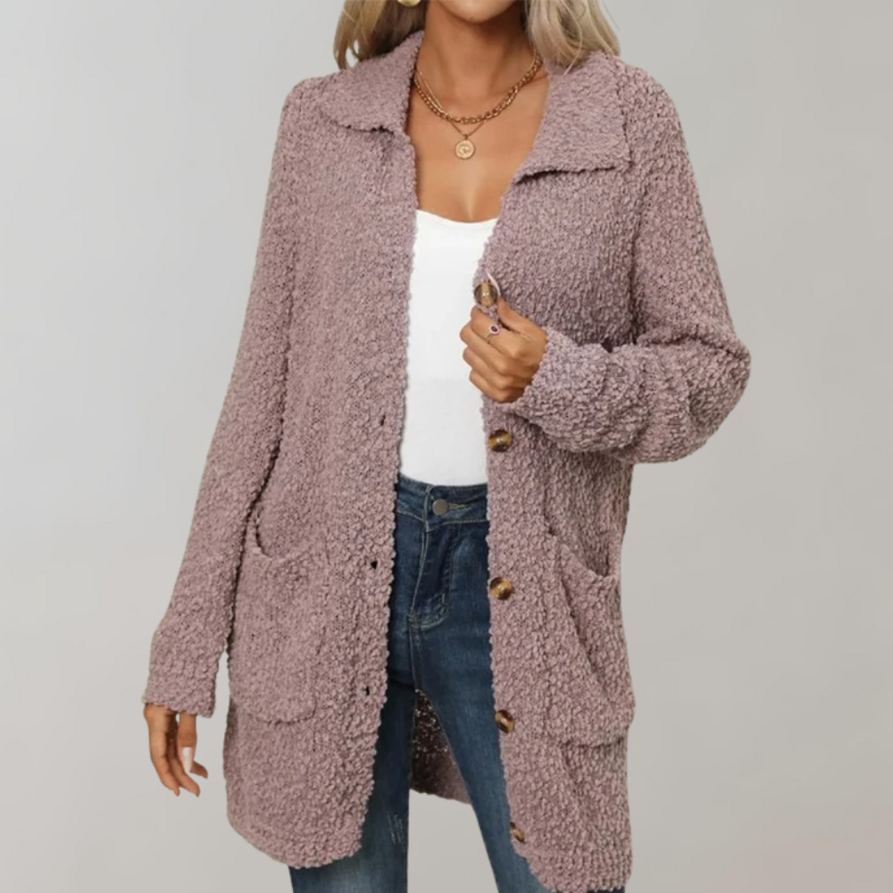 Sable - Cardigan à la mode avec poches pour femmes