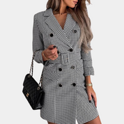 Neve - Robe blazer élégante avec ceinture pour femmes