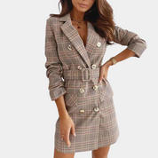 Neve - Robe blazer élégante avec ceinture pour femmes