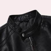 Tristram - Veste en cuir classique pour hommes