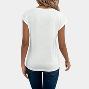 Norine - Casual dames T-shirt met een V-hals