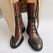 Olga - Bottes à talon vintage pour femmes